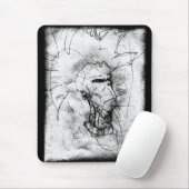 Punk Rocker met Mohawk Muismat (Met muis)