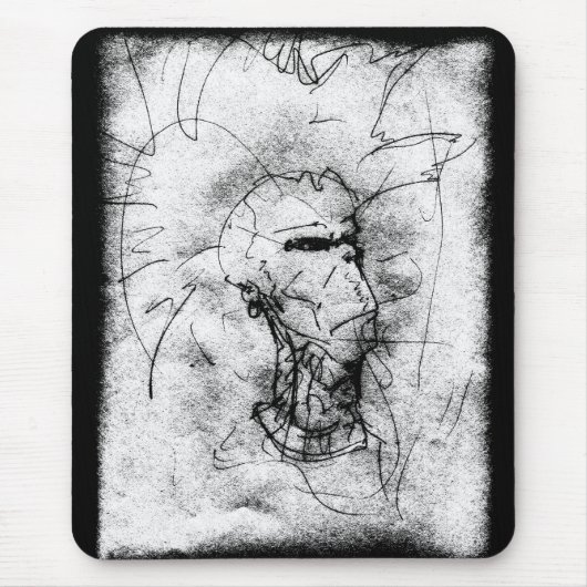 Punk Rocker met Mohawk Muismat (Voorkant)