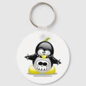 Punk Rocker Penguin Sleutelhanger (Voorkant)