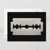 PUNK ROCKER RAZOR BLAD BRIEFKAART (Voorkant / Achterkant)