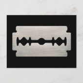 PUNK ROCKER RAZOR BLAD BRIEFKAART (Voorkant)