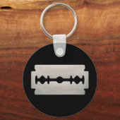 PUNK ROCKER RAZOR BLADES SLEUTELHANGER (Voorkant)