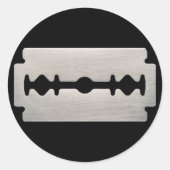 PUNK ROCKER SCHEERMES RONDE STICKER (Voorkant)