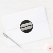 PUNK ROCKER SCHEERMES RONDE STICKER (Envelop)