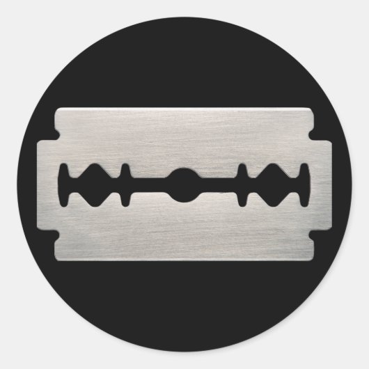 PUNK ROCKER SCHEERMES RONDE STICKER (Voorkant)
