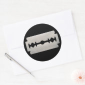 PUNK ROCKER SCHEERMES RONDE STICKER (Envelop)