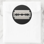 PUNK ROCKER SCHEERMES RONDE STICKER (Tas)