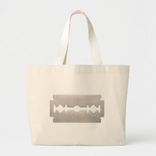 PUNK ROCKER SCHEERMESJES GROTE TOTE BAG