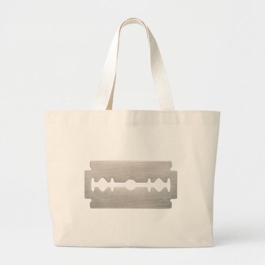 PUNK ROCKER SCHEERMESJES GROTE TOTE BAG (Voorkant)