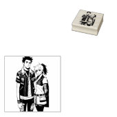 Punk Rockers Rubber Stamp Rubberstempel (Gestempeld)