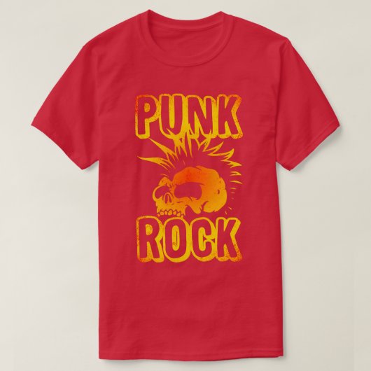 Punk rockmuziek 10 t-shirt (Design voorkant)