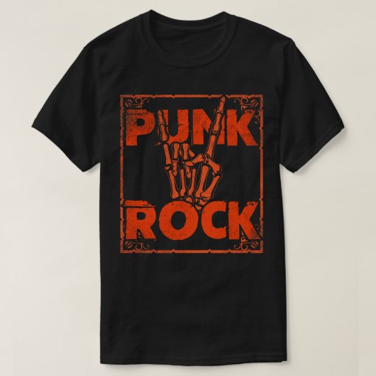 Punk rockmuziek 12 t-shirt (Design voorkant)
