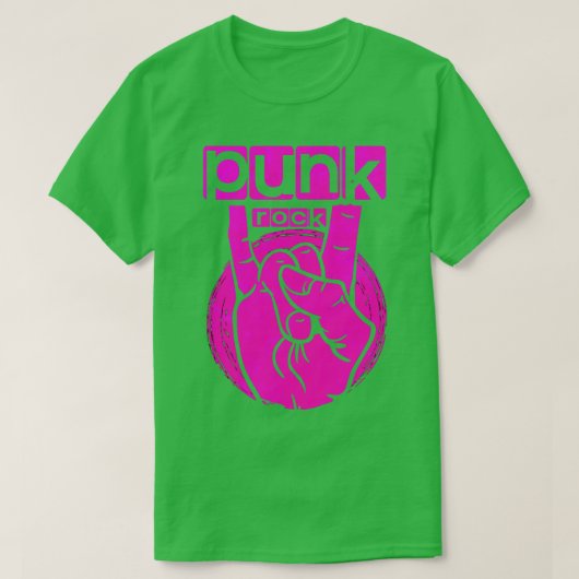 Punk rockmuziek 19 t-shirt (Design voorkant)