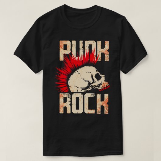 Punk rockmuziek 8 t-shirt (Design voorkant)