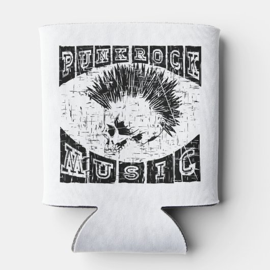 punk rockmuziek blikjeskoeler (Achterkant)