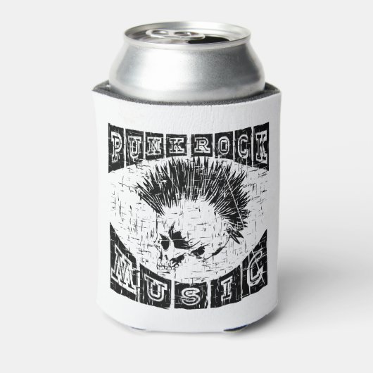 punk rockmuziek blikjeskoeler (Blikje Achterkant)