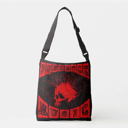 punk rockmuziek crossbody tas (Voorkant)