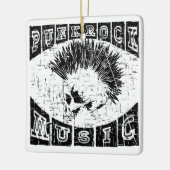 punk rockmuziek keramisch ornament (Links)