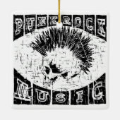 punk rockmuziek keramisch ornament (Achterkant)