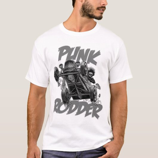 Punk Rodder Gray T-shirt (Voorkant)