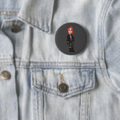 punk rode hoofdmeid ronde button 5,7 cm (In situ)
