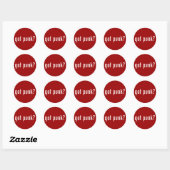 punk? ronde sticker (Vel)