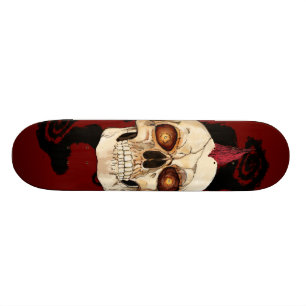 Punk rots Gothic Skull met Red Mohawk Persoonlijk Skateboard