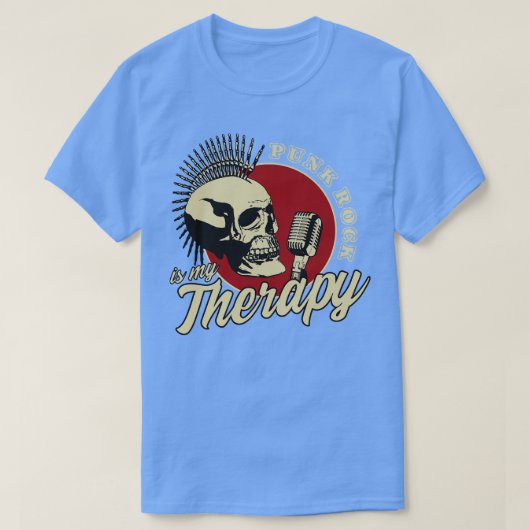 Punk rots is mijn therapie t-shirt (Design voorkant)