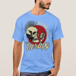 Punk rots is mijn therapie t-shirt