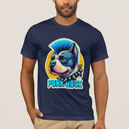 PUNK ROTS STAFFY-BLUE 2 T-SHIRT