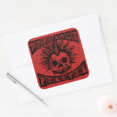 punk rots voor altijd vierkante sticker (Envelop)