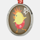 Punk rotskip metalen ornament (Links)