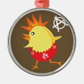 Punk rotskip metalen ornament (Voorkant)