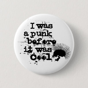 punk-rotsknop ronde button 5,7 cm