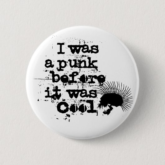 punk-rotsknop ronde button 5,7 cm (Voorkant)