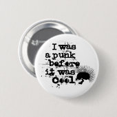 punk-rotsknop ronde button 5,7 cm (Voorkant /achterkant)