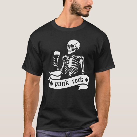 punk rotsskelet t-shirt (Voorkant)