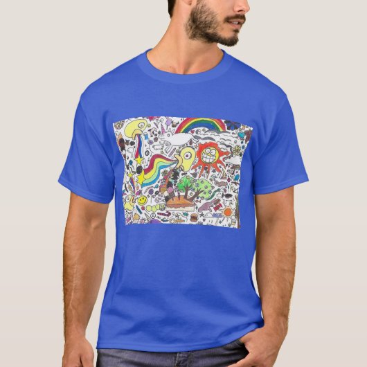 Punk rotzooi 5 Happy Sunshine Blue Regular T-shirt (Voorkant)