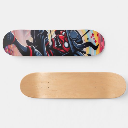 Punk Samurai Skateboard (Horizontaal)