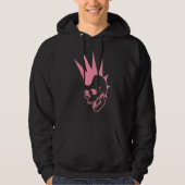  Punk schedel Hoodie (Voorkant)