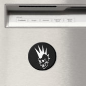 Punk schedel Magneet (Insitu (Vaatwasser))