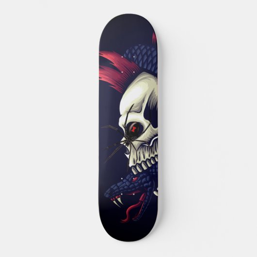 Punk schedel Mamba Black Widow Spider Persoonlijk Skateboard (Voorkant)