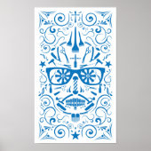 punk schedel poster (Voorkant)