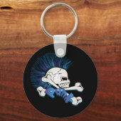 Punk schedel sleutelhanger (Voorkant)