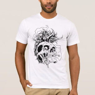 Punk schedel t-shirt