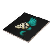 Punk schedel tegeltje (Zijkant)