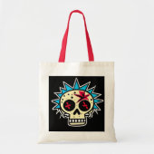 'PUNK SCHEDEL' TOTE BAG (Voorkant)