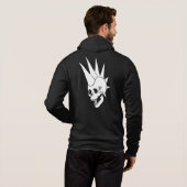  Punk schedel versie 2 Hoodie (Achterkant volledig)