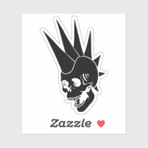 Punk schedel versie 2 Sticker