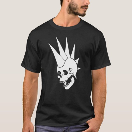  Punk schedel versie 2 T-shirt (Voorkant)